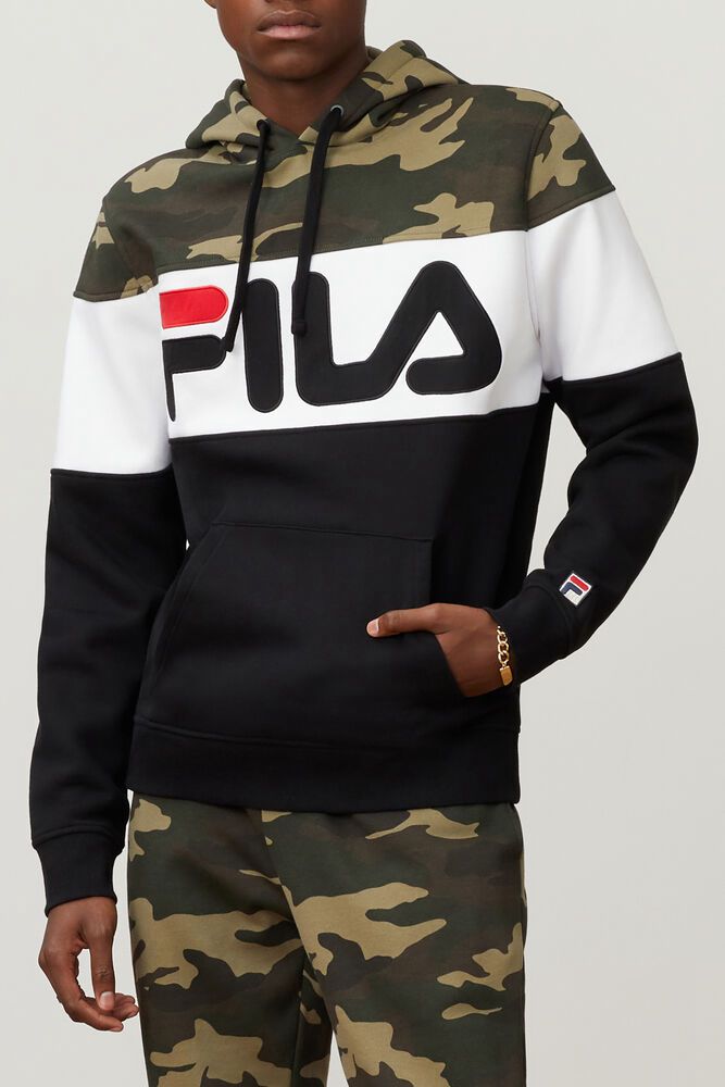 Fila Grand-slam Hoodie Black - Mens - 07923BDNQ